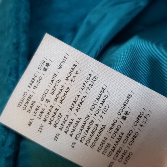 Gucci blue/green wool and alpaca blend double breast lined girls coat si… - Picture 11 of 12